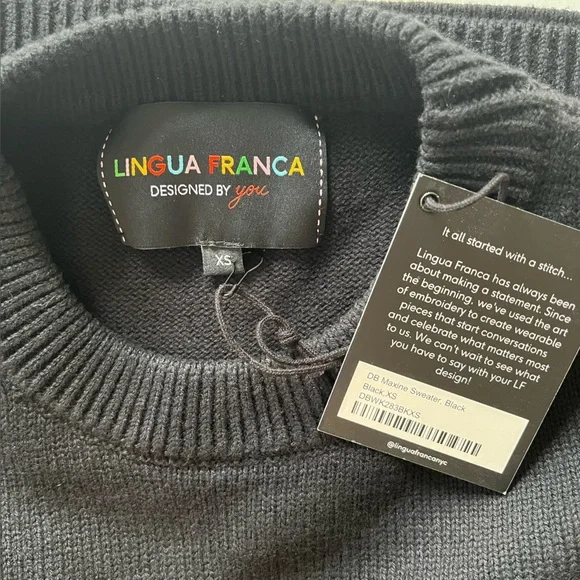 Lingua Franca ‘I Love New York' Black Maxine Sweater - Picture 4 of 7